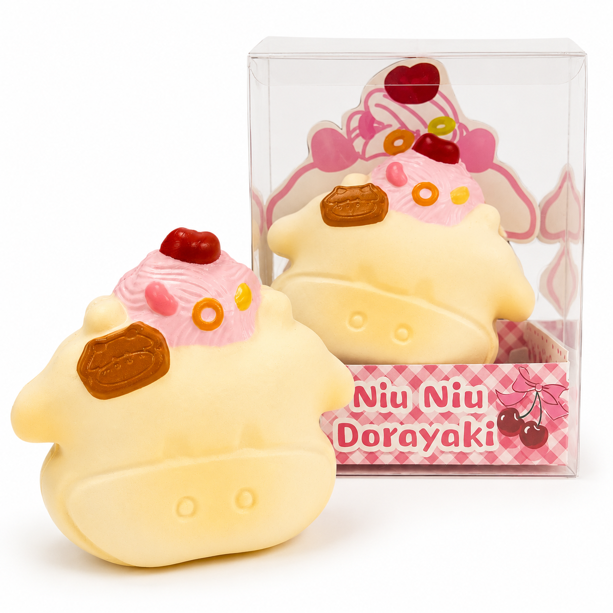 Slow Rising Squishy - Moo Moo Dorayaki【Sweet Bakery Scent】75g Sweetbuns Stress Relief Toy