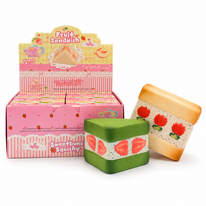 Slow Rising Squishy - Mini Fruit Sandwich Box【Scented】 Sweetbuns Stress Relief Toy