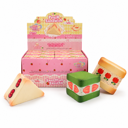 Slow Rising Squishy - Mini Fruit Sandwich Box【Scented】 Sweetbuns Stress Relief Toy
