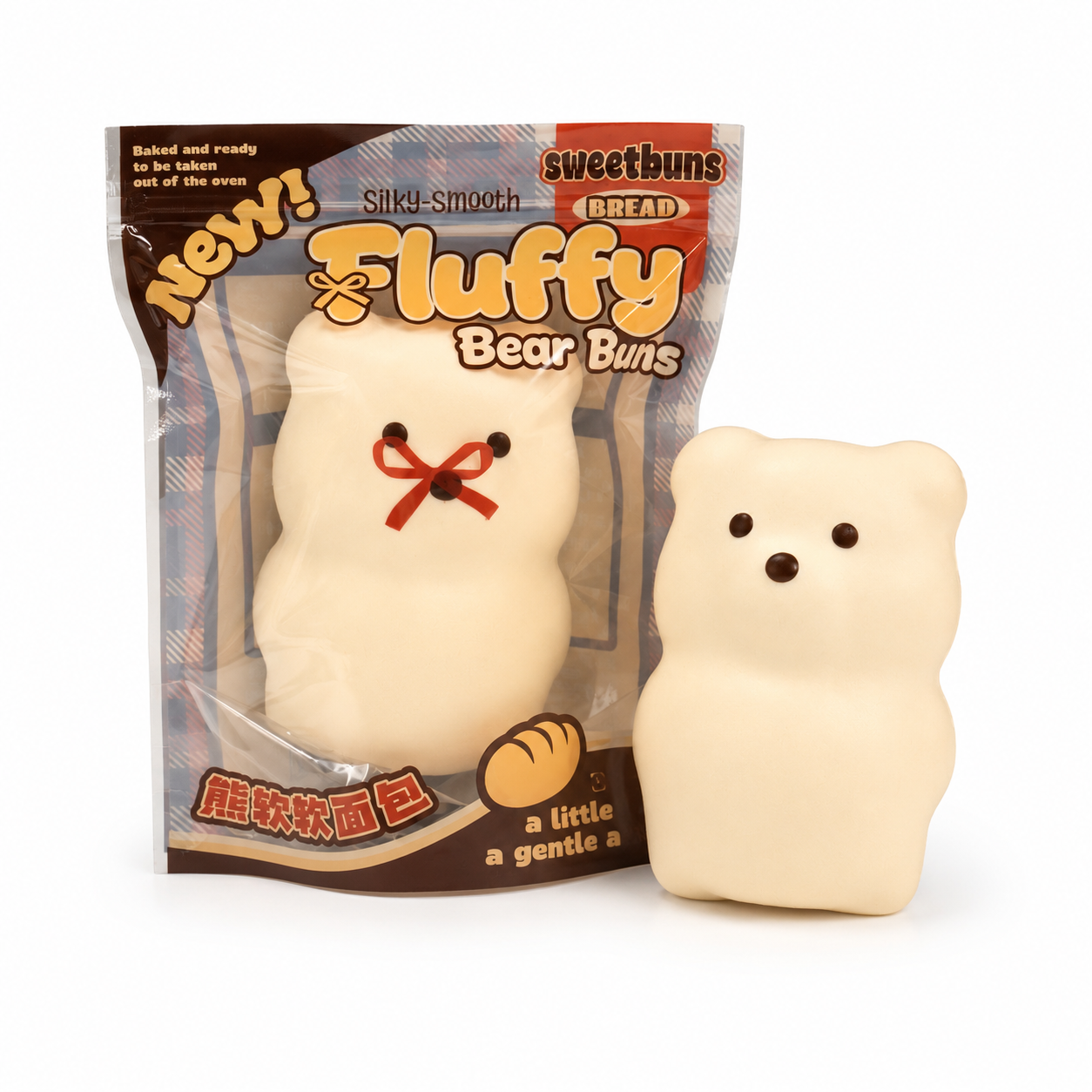 Slow Rising Squishy - Fluffy Bear Buns【Scented】 Sweetbuns Stress Relief Toy