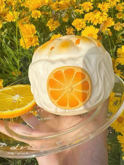 Slow Rising Squishy - Orange Cream Puff【Sweet Bakery Scent】108g Sweetbuns Stress Relief Toy