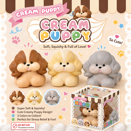 Slow Rising Squishy - Creamy Puppy Stress Relief Toy