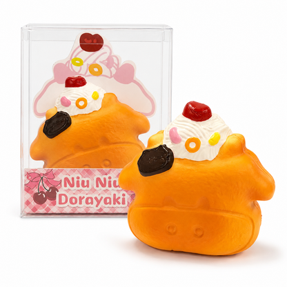 Slow Rising Squishy - Moo Moo Dorayaki【Sweet Bakery Scent】75g Sweetbuns Stress Relief Toy
