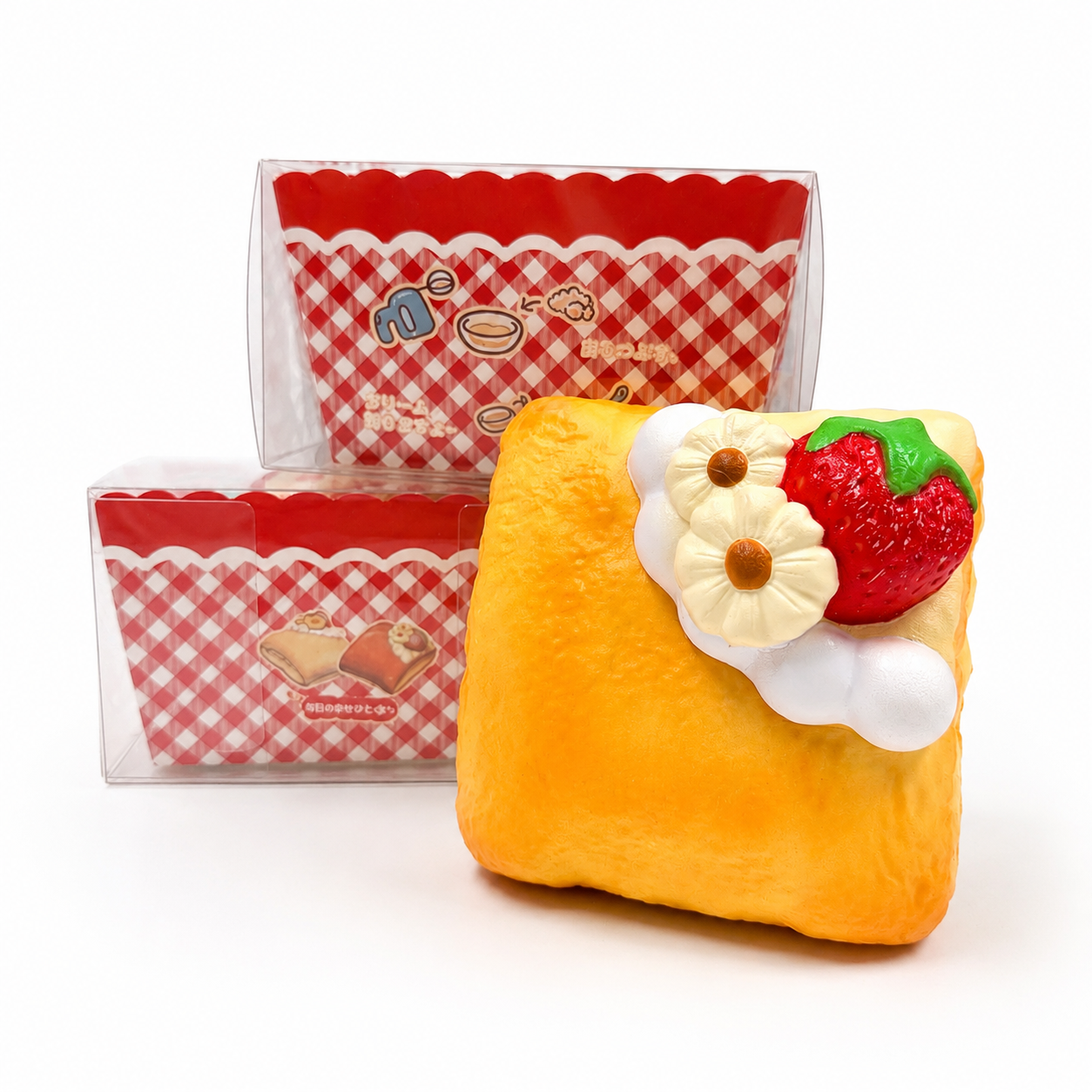 [LIMITED STOCK] Slow Rising Squishy - Strawberry Crème Brûlée Mellow Lab x Sweetbuns Stress Relief Toy