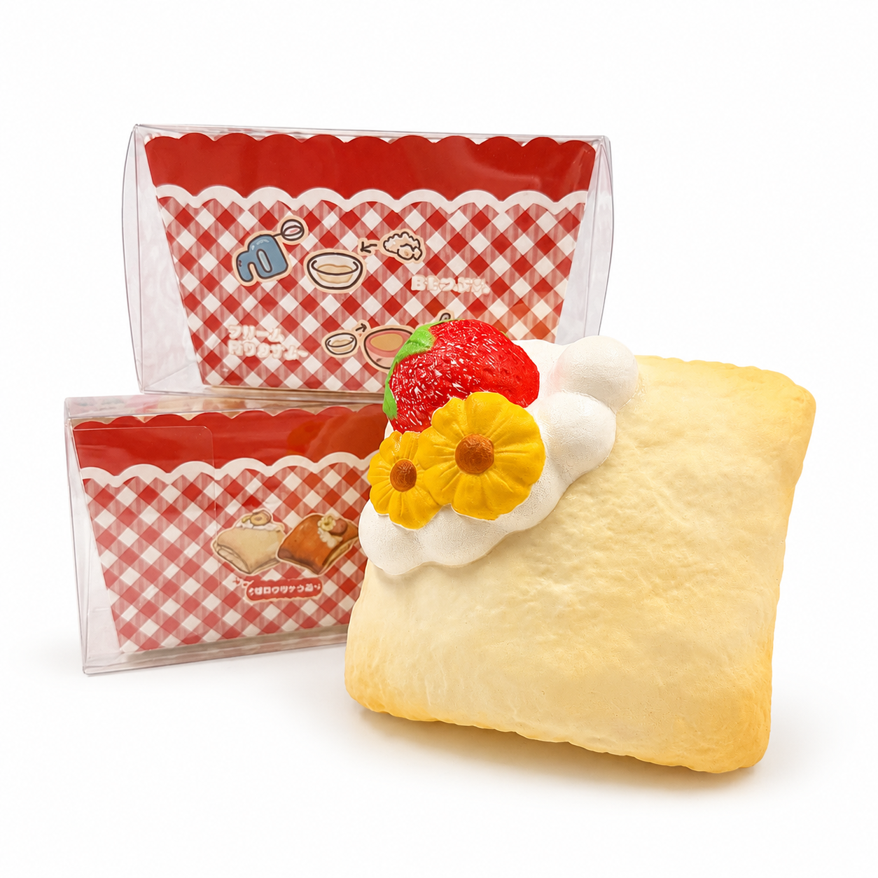 [LIMITED STOCK] Slow Rising Squishy - Strawberry Crème Brûlée Mellow Lab x Sweetbuns Stress Relief Toy