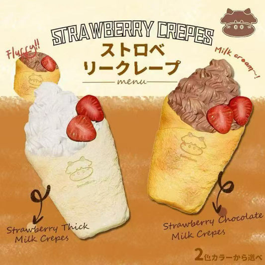 Slow Rising Squishy - Sweet Crêpe【Sweet Bakery Scent】76g Sweetbuns Stress Relief Toy