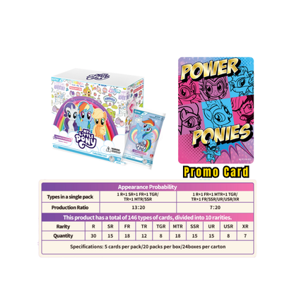 KAYOU My Little Pony Friendship Eternal Cards - Rainbow Edition English Series 1 - Display Box