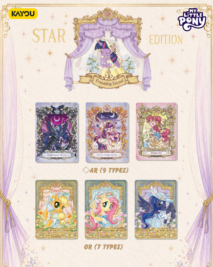 KAYOU My Little Pony Friendship Eternal Cards - Star Edition English Series 1 - Display Box