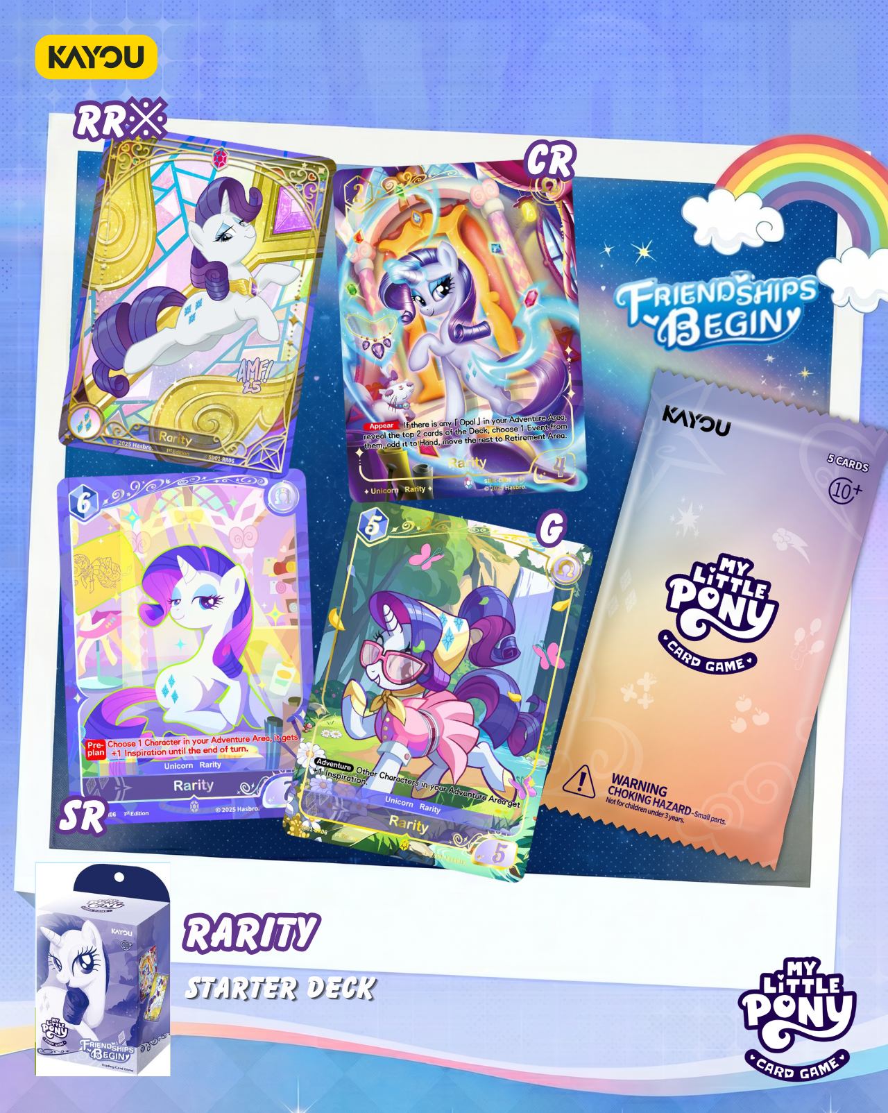 KAYOU My Little Pony Trading Card Game - Friendships Begin - Starter Set - 2 Deck Set
