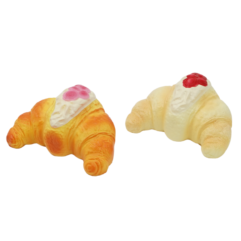 Slow Rising Squishy - Les Rose Croissant Buns【Sweet Bakery Scent】55g Sweetbuns Stress Relief Toy