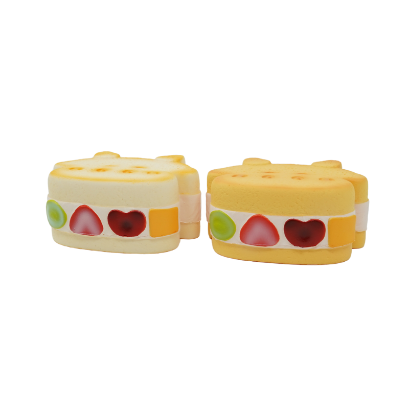 Slow Rising Squishy - Moo Moo Fruit & Daisy Sandwich【Sweet Bakery Scent】95g Sweetbuns Stress Relief Toy