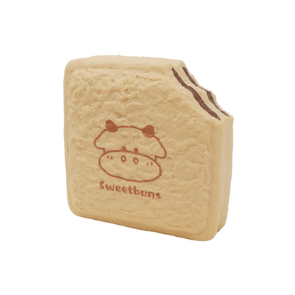 Slow Rising Squishy - Pocket Toast【Sweet Bakery Scent】90g Sweetbuns Stress Relief Toy