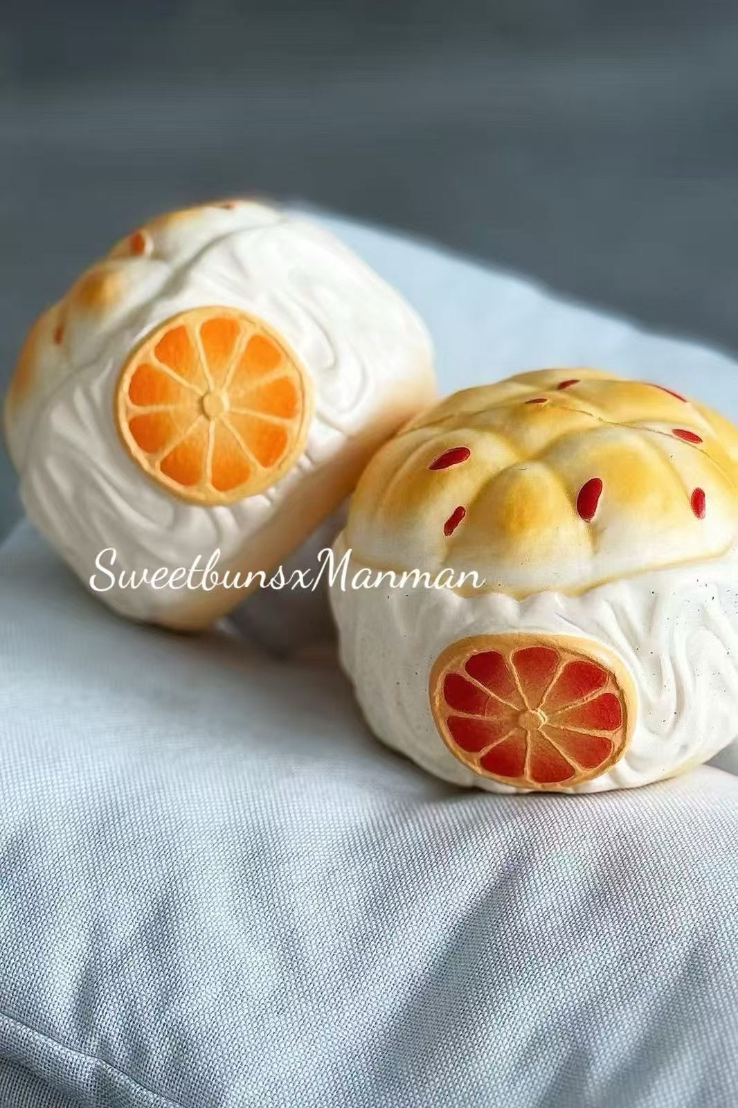 Slow Rising Squishy - Orange Cream Puff【Sweet Bakery Scent】108g Sweetbuns Stress Relief Toy