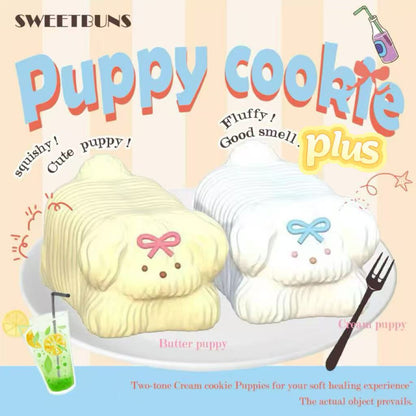 Slow Rising Squishy - Creamy Puppy Cookie Sweetbuns Stress Relief Toy